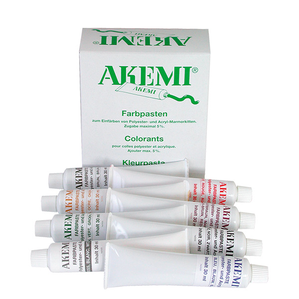 Akemi Farbpaste für Kleber auf Polyester-, Epoxyacrylat- und PUR-Basis